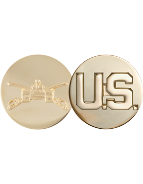 Army Enlisted Branch Of Service Collar Device: Armor