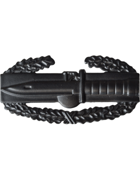 Army Badge: Combat Action - Black Metal
