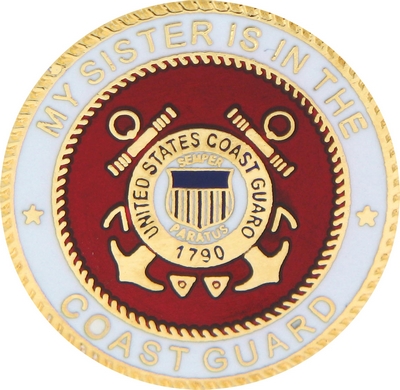 USCG MY SISTER PIN  