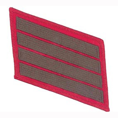 Service Stripes - 4 Strips - Green/Red  