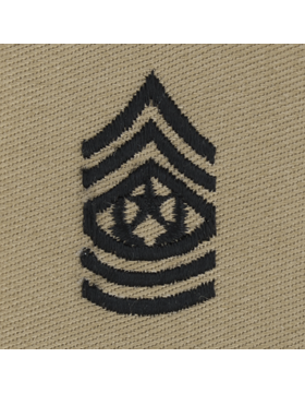 Enlisted Desert Sew On: Command Sergeant Major